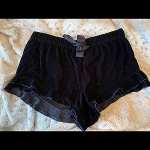 Black velvet VS shorts